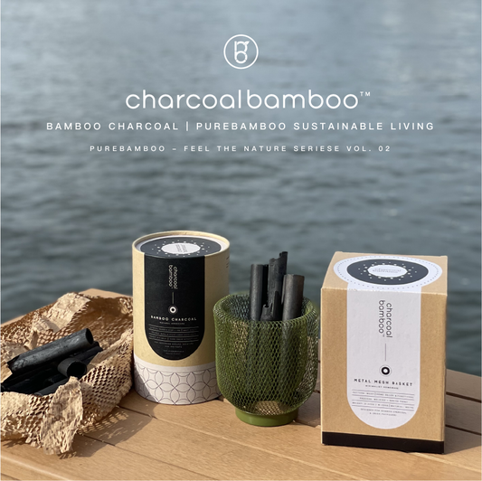 CharcoalBamboo - 天然吸濕除臭擴香原竹炭套裝