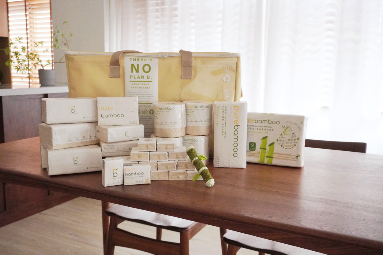 PureBamboo 竹紙生活環保袋 (全套)
