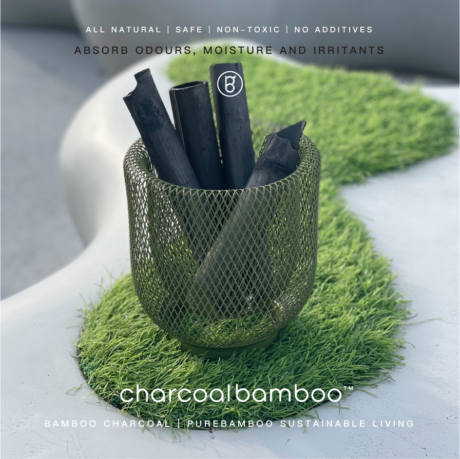 Set 1【CharcoalBamboo 吸濕擴香天然原竹炭套裝】